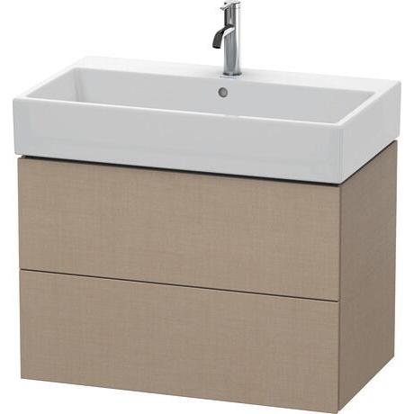 Duravit L-Cube 31" x 21" x 18" Linen Two Drawer Wall-Mount Vanity Unit (LC627707575)