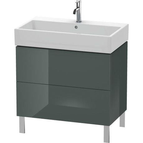 Duravit L-Cube 31" x 23" x 18" Dolomite Gray Two Drawer Floorstanding Vanity Unit (LC677703838)