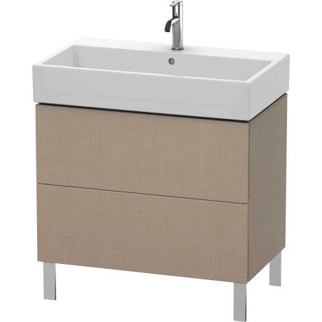 Duravit L-Cube 31" x 23" x 18" Linen Two Drawer Floorstanding Vanity Unit (LC677707575)