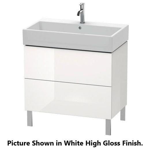 Duravit L-Cube 31" x 23" x 18" Stone Blue Two Drawer Floorstanding Vanity Unit (LC677704747)