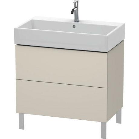 Duravit L-Cube 31" x 23" x 18" Taupe Two Drawer Floorstanding Vanity Unit (LC677709191)