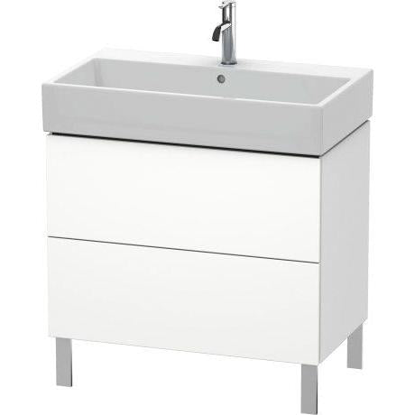 Duravit L-Cube 31" x 23" x 18" White Two Drawer Floorstanding Vanity Unit (LC677701818)