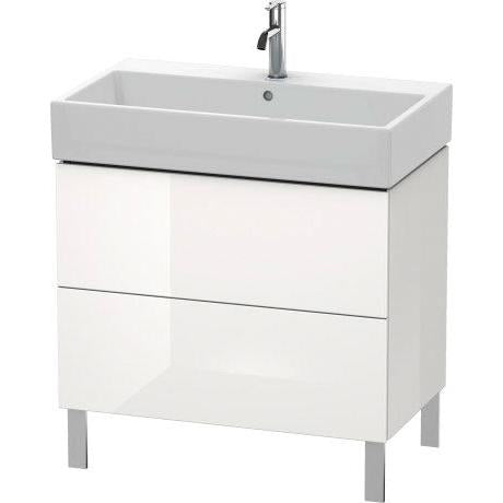 Duravit L-Cube 31" x 23" x 18" White Two Drawer Floorstanding Vanity Unit (LC677702222)