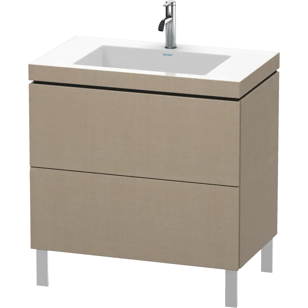 Duravit L-Cube 31" x 27" x 19" Linen Two Drawer C-Bonded Floorstanding Vanity Kit (LC6937O7575)
