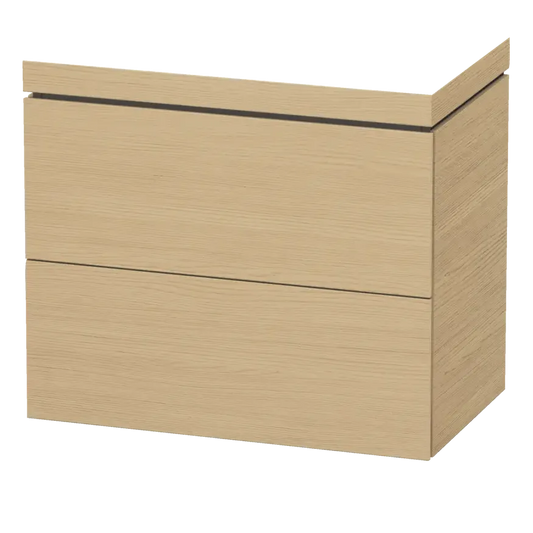 Duravit L-Cube 31" x 27" x 19" Natural Oak Two Drawer C-Bonded Floorstanding Vanity Kit (LC6937N3030)