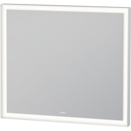 Duravit L-Cube 31" x 28" White Aluminum Mirror With Lighting (LC738100000)