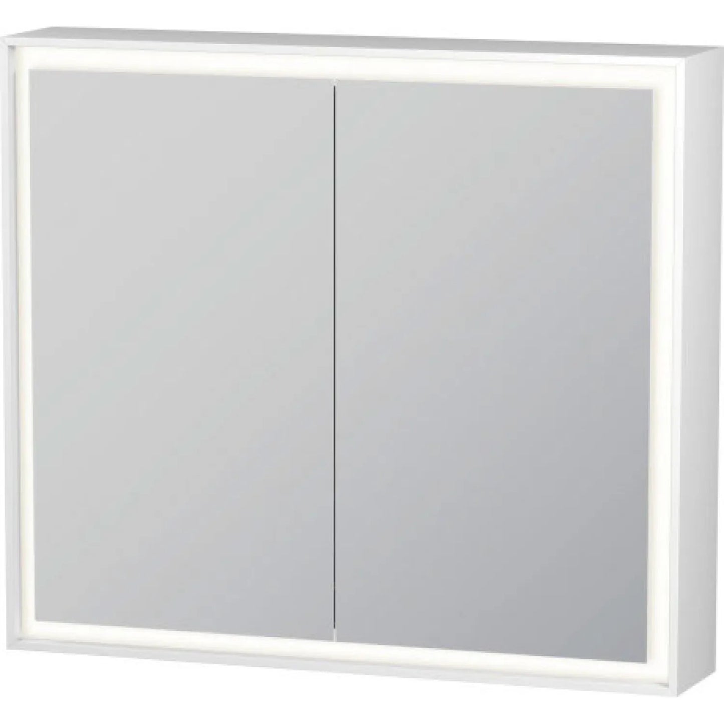 Duravit L-Cube 31" x 28" White Mirror Cabinet With Lighting (LC755100000)