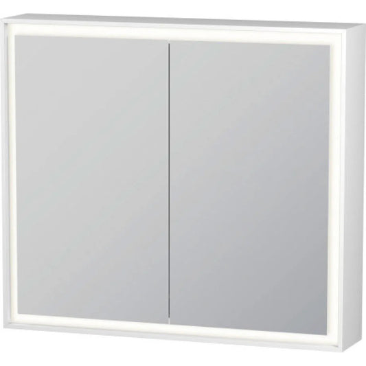 Duravit L-Cube 31" x 28" White Mirror Cabinet With Lighting (LC755100000)