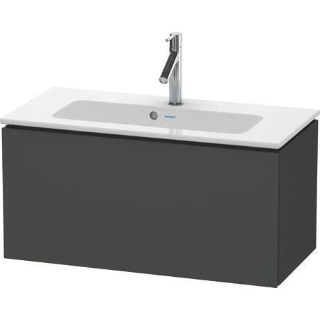 Duravit L-Cube 32" x 16" x 15" Graphite One Drawer Wall-Mount Vanity Unit (LC615704949)