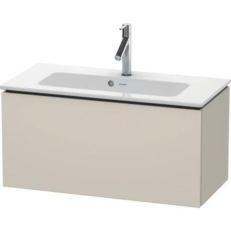 Duravit L-Cube 32" x 16" x 15" Taupe One Drawer Wall-Mount Vanity Unit (LC615709191)
