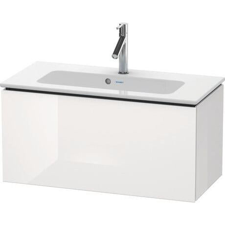 Duravit L-Cube 32" x 16" x 15" White One Drawer Wall-Mount Vanity Unit (LC615702222)