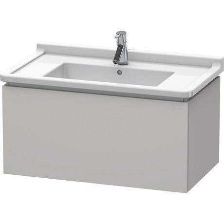 Duravit L-Cube 32" x 16" x 18" Concrete Gray Wall-Mount Vanity Unit (LC616500707)