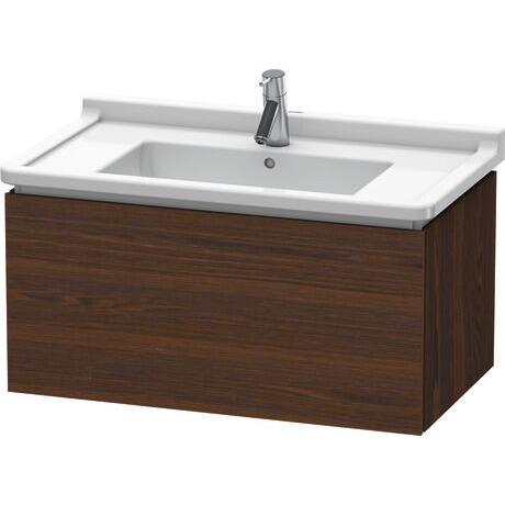 Duravit L-Cube 32" x 16" x 18" Walnut Brushed Wall-Mount Vanity Unit (LC616506969)