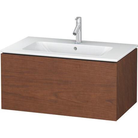 Duravit L-Cube 32" x 16" x 19" American Walnut One Drawer Wall-Mount Vanity Unit (LC614101313)