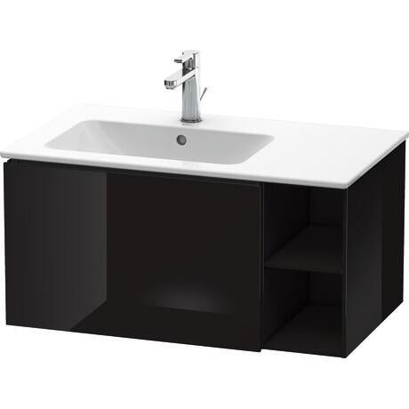 Duravit L-Cube 32" x 16" x 19" Black One Drawer Wall-Mount Vanity Unit (LC619104040)