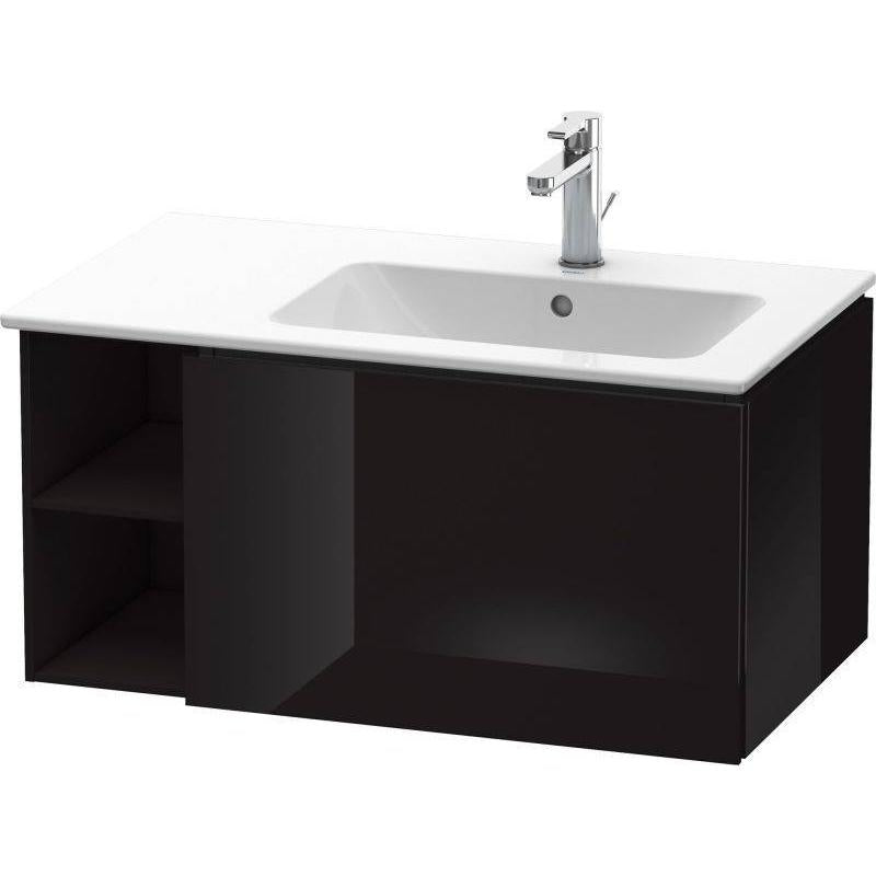 Duravit L-Cube 32" x 16" x 19" Black One Drawer Wall-Mount Vanity Unit (LC619204040)