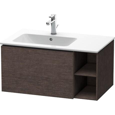Duravit L-Cube 32" x 16" x 19" Dark Brushed Oak One Drawer Wall-Mount Vanity Unit (LC619107272)