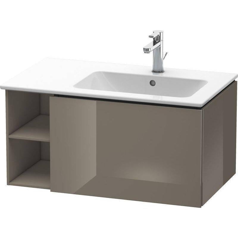 Duravit L-Cube 32" x 16" x 19" Flannel Gray One Drawer Wall-Mount Vanity Unit (LC619208989)