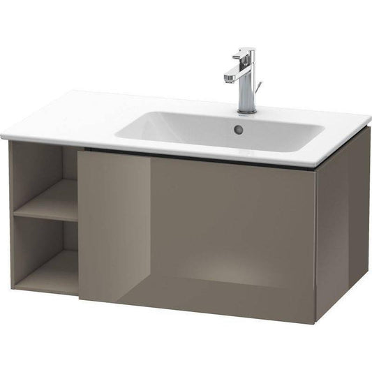 Duravit L-Cube 32" x 16" x 19" Flannel Gray One Drawer Wall-Mount Vanity Unit (LC619208989)
