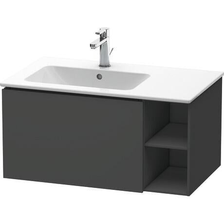 Duravit L-Cube 32" x 16" x 19" Graphite One Drawer Wall-Mount Vanity Unit (LC619104949)