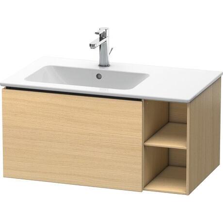 Duravit L-Cube 32" x 16" x 19" Mediterranean Oak One Drawer Wall-Mount Vanity Unit (LC619107171)