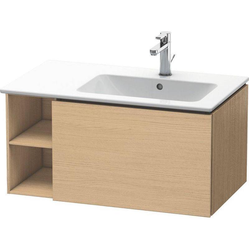 Duravit L-Cube 32" x 16" x 19" Natural Oak One Drawer Wall-Mount Vanity Unit (LC619203030)