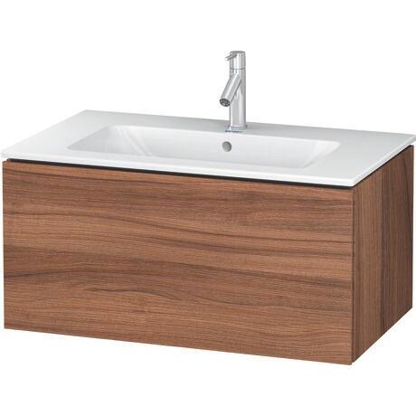 Duravit L-Cube 32" x 16" x 19" Walnut One Drawer Wall-Mount Vanity Unit (LC614107979)