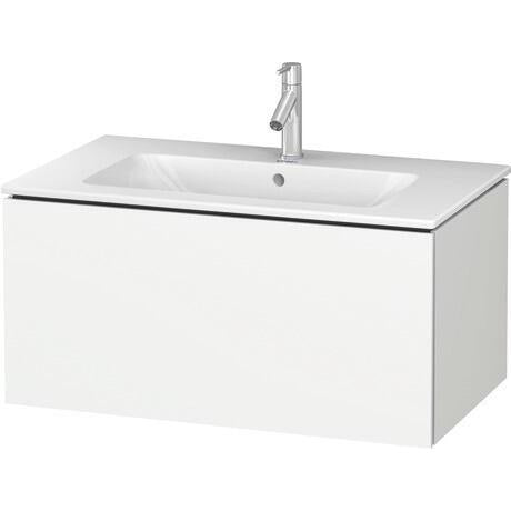 Duravit L-Cube 32" x 16" x 19" White One Drawer Wall-Mount Vanity Unit (LC614101818)