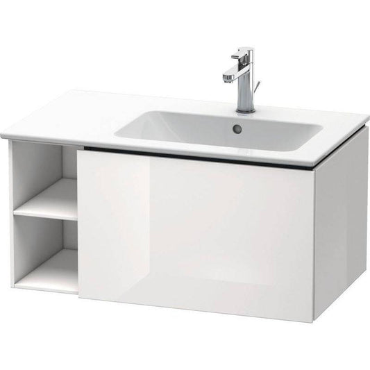 Duravit L-Cube 32" x 16" x 19" White One Drawer Wall-Mount Vanity Unit (LC619202222)
