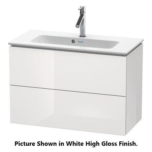 Duravit L-Cube 32" x 22" x 15" American Walnut Two Drawer Wall-Mount Vanity Unit (LC625701313)