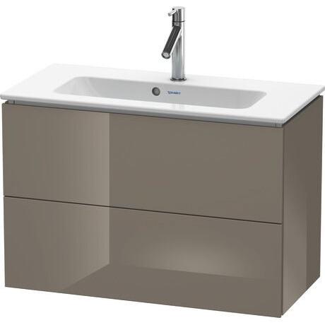 Duravit L-Cube 32" x 22" x 15" Flannel Gray Two Drawer Wall-Mount Vanity Unit (LC625708989)