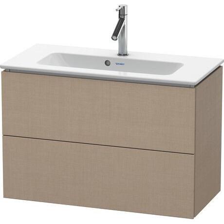 Duravit L-Cube 32" x 22" x 15" Linen Two Drawer Wall-Mount Vanity Unit (LC625707575)