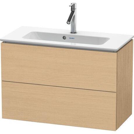 Duravit L-Cube 32" x 22" x 15" Natural Oak Two Drawer Wall-Mount Vanity Unit (LC625703030)