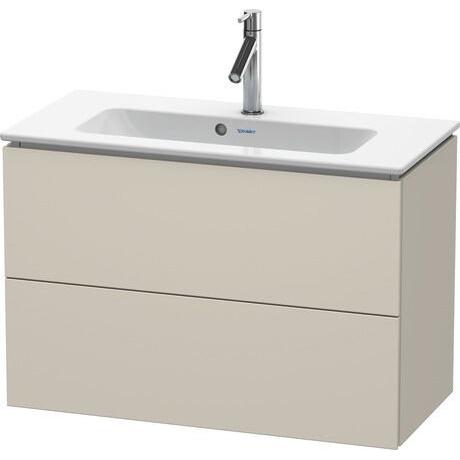 Duravit L-Cube 32" x 22" x 15" Taupe Two Drawer Wall-Mount Vanity Unit (LC625709191)