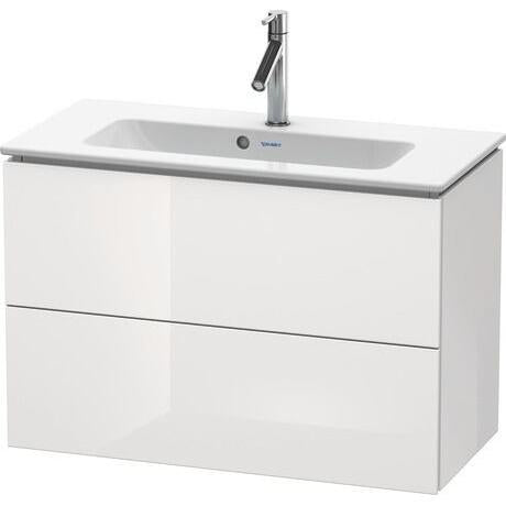 Duravit L-Cube 32" x 22" x 15" White Two Drawer Wall-Mount Vanity Unit (LC625702222)