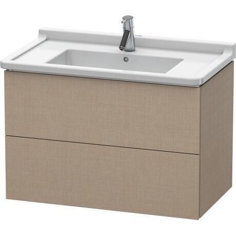 Duravit L-Cube 32" x 22" x 18" Linen Two Drawer Wall-Mount Vanity Unit (LC626507575)
