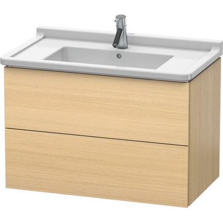 Duravit L-Cube 32" x 22" x 18" Mediterranean Oak Two Drawer Wall-Mount Vanity Unit (LC626507171)