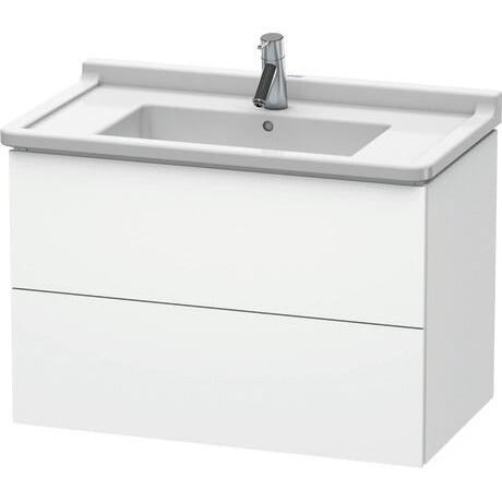 Duravit L-Cube 32" x 22" x 18" White Two Drawer Wall-Mount Vanity Unit (LC626501818)