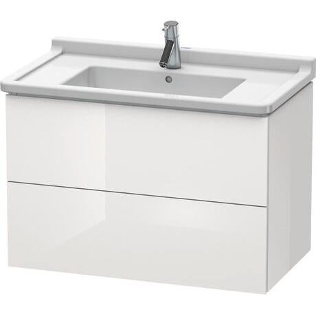 Duravit L-Cube 32" x 22" x 18" White Two Drawer Wall-Mount Vanity Unit (LC626508585)