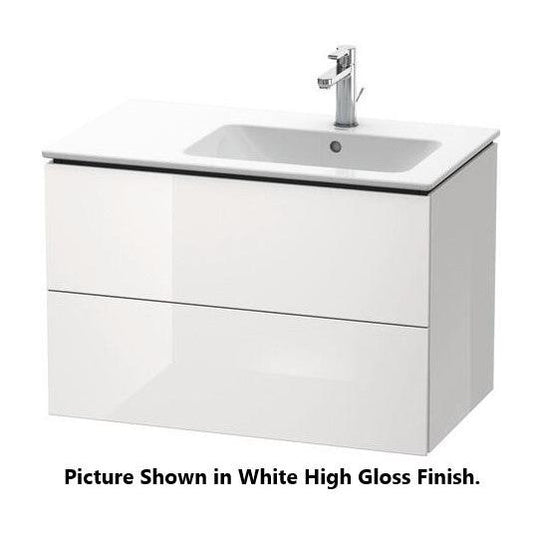 Duravit L-Cube 32" x 22" x 19" American Walnut Two Drawer Wall-Mount Vanity Unit (LC629201313)