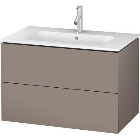 Duravit L-Cube 32" x 22" x 19" Basalt Two Drawer Wall-Mount Vanity Unit (LC624104343)