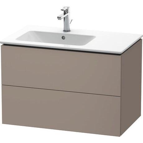 Duravit L-Cube 32" x 22" x 19" Basalt Two Drawer Wall-Mount Vanity Unit (LC629104343)