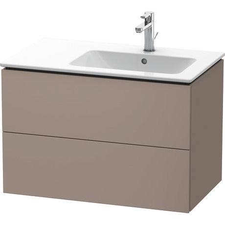 Duravit L-Cube 32" x 22" x 19" Basalt Two Drawer Wall-Mount Vanity Unit (LC629204343)