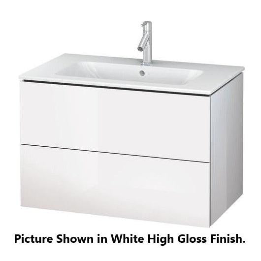 Duravit L-Cube 32" x 22" x 19" Cappuccino Two Drawer Wall-Mount Vanity Unit (LC624108686)