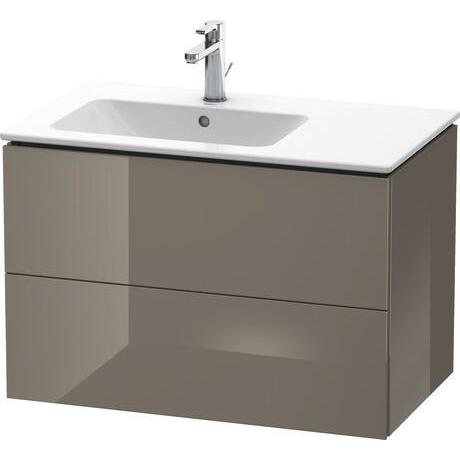 Duravit L-Cube 32" x 22" x 19" Flannel Gray Two Drawer Wall-Mount Vanity Unit (LC629108989)