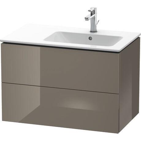 Duravit L-Cube 32" x 22" x 19" Flannel Gray Two Drawer Wall-Mount Vanity Unit (LC629208989)