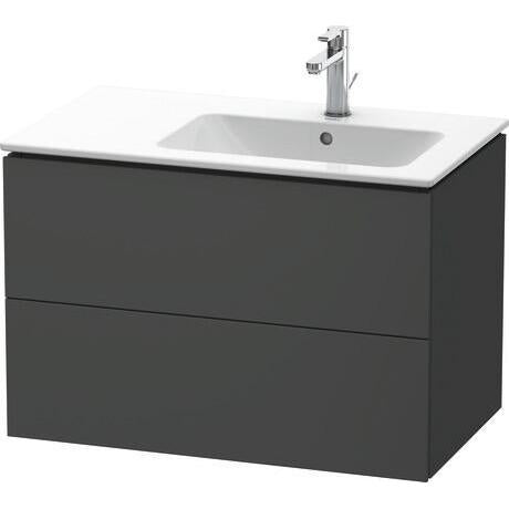 Duravit L-Cube 32" x 22" x 19" Graphite Two Drawer Wall-Mount Vanity Unit (LC629204949)