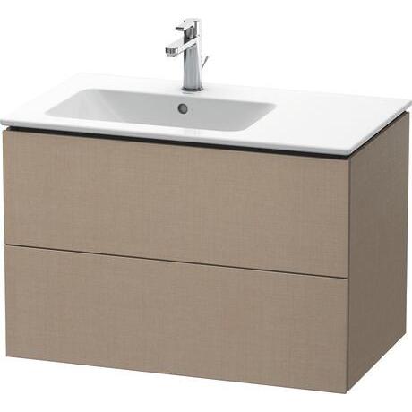 Duravit L-Cube 32" x 22" x 19" Linen Two Drawer Wall-Mount Vanity Unit (LC629107575)
