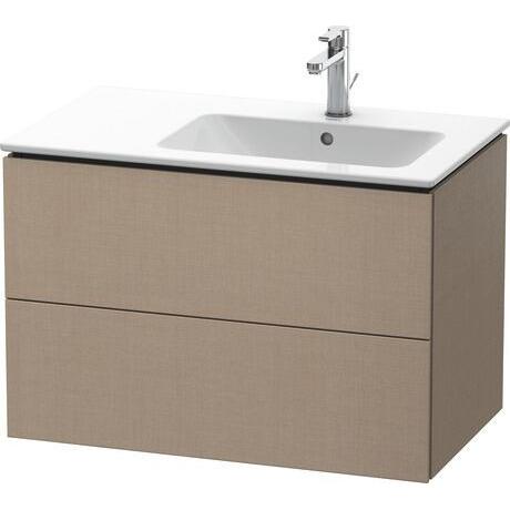 Duravit L-Cube 32" x 22" x 19" Linen Two Drawer Wall-Mount Vanity Unit (LC629207575)