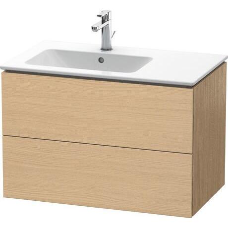 Duravit L-Cube 32" x 22" x 19" Natural Oak Two Drawer Wall-Mount Vanity Unit (LC629103030)